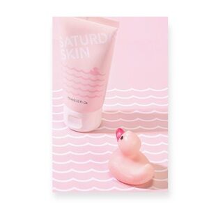 new Saturday Skin 𖠌 Rub a Dub Refining Peel Gel 𖠌 Pink 𖠌 Full Size Box Sealed 𖠌